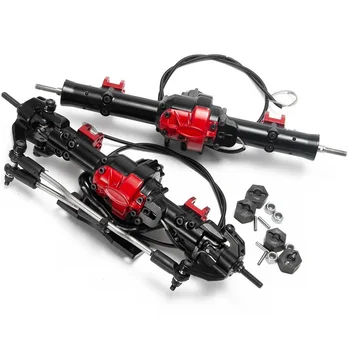 

for AXIAL SCX10 D90 1/10 RC Crawler Front and Rear Axle (with Lock) Metal Front and Rear Axle Assembly Set Climbing Car Axle for