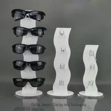 3 шт./компл. акриловых солнцезащитных очков Дисплей стенд очки витрина очки показывая держатель для украшений