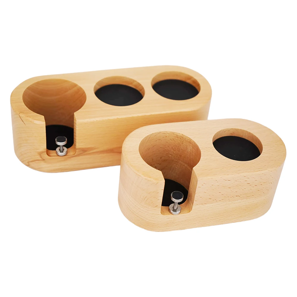 Coffee Filter Tamper Holder Manual Wood Coffee Tamper Holde For 51/53