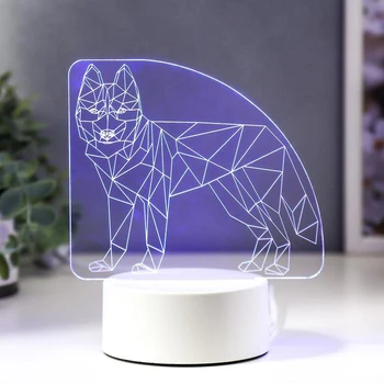 

Lamp "Wolf" LED RGB from the network 15x14.5 cm 5074791