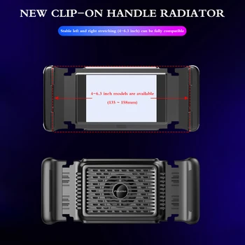 

Lightweight Fan Holder Tablet Controller Gaming USB Phone Cooler Radiator Portable Gamepad Black Cooling Pad Phone Cooling Clip