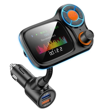 

Wireless Bluetooth FM Transmitter Car Bluetooth MP3 Player AUX Audio Receiver QC3.0 Quick Charge with Light