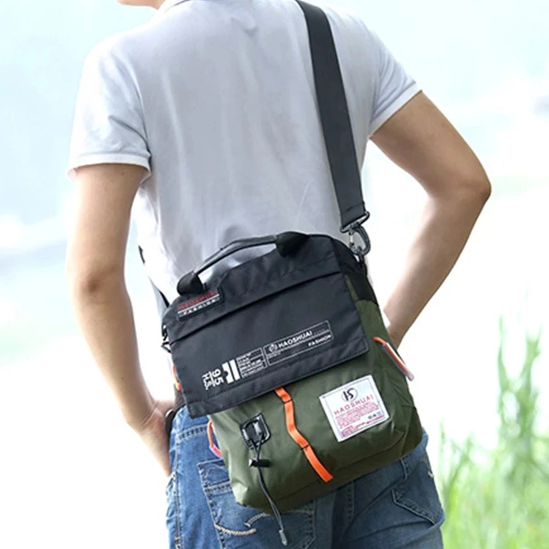 Weysfor High Quality Cross Body Pack Top Handle Bag Casual Flap Men's Nylon Single Shoulder Messenger Fashion Tote Handbag