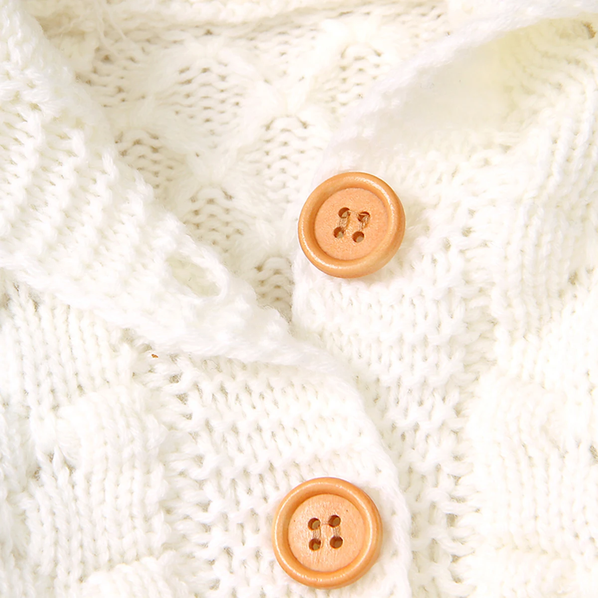 Осенне-зимняя теплая одежда для маленьких девочек вязаный свитер для маленьких мальчиков пальто-кардиган однотонная верхняя одежда с капюшоном и длинными рукавами на пуговицах