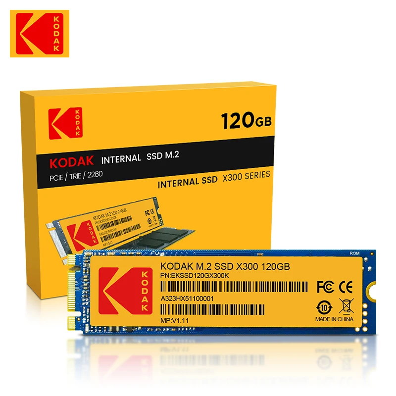 Оригинальный твердотельный накопитель KODAK M.2 2280 SSD 120 ГБ 240 480 M2 X300 Внутренний для