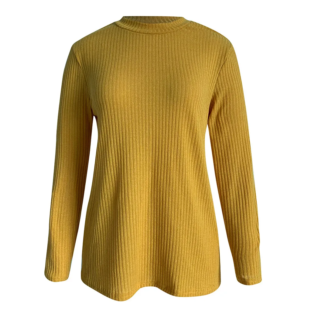 Женский свитер с высоким воротником и длинным рукавом, хлопковые повседневные топы, пуловер, свитер, джемпер, одноцветные вязаные женские свитера на осень и зиму