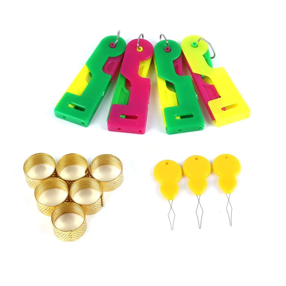 1/3/4/5/15Pcs Random Color  Automatic Needle Threader Thread Helpful Elderly Guide Easy Use Sewing Tool For Elderly Women 