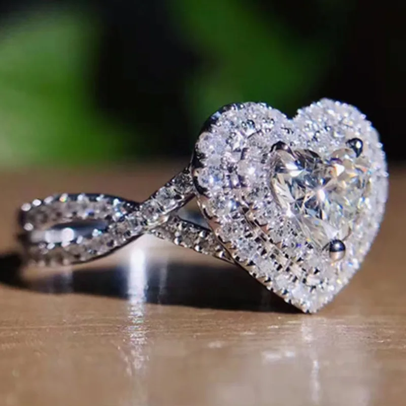 Descuento Milangirl-Anillo de boda de circonia cúbica para mujer, sortija, zirconia, circonita, zirconita, cristal austriaco, forma de corazón, estilo romántico, San Valentín 0LdJl1XrkQE