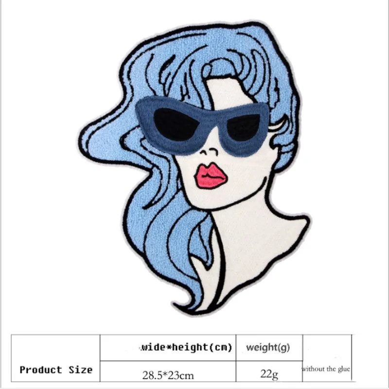 

Large Cloth Towel Embroidery Girl Embroidery Cloth Patch Clothing Accessories