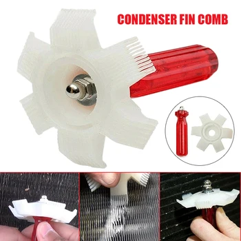 

Plastic Air Conditioner Radiator Condenser Fin Comb A/C Straightener with Red Handle for Car Cleaning Tool Accessories