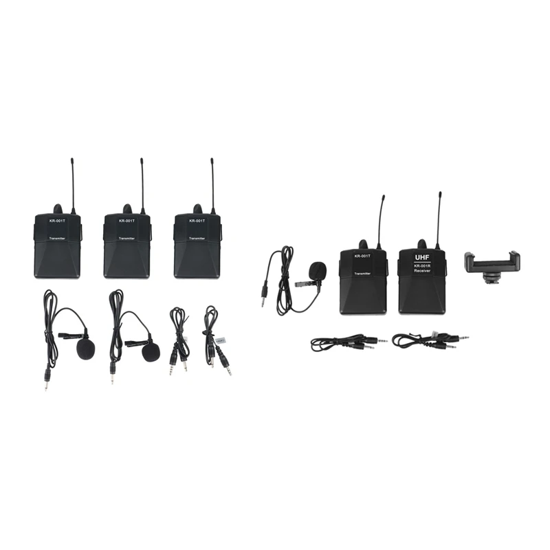 

Top Deals Audio UHF Wireless Lavalier Microphone With 30 Selectable Channels For DSLR Camera Interview Live Recording