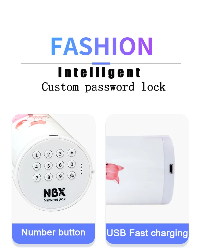 Пеналы NBX с паролем и мультяшным рисунком вместительный футляр для канцелярских