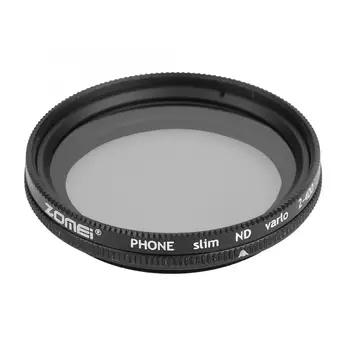 

ZOMEI Adjustable 37mm Neutral Density Clip-on ND 2-400 Phone Camera Filter