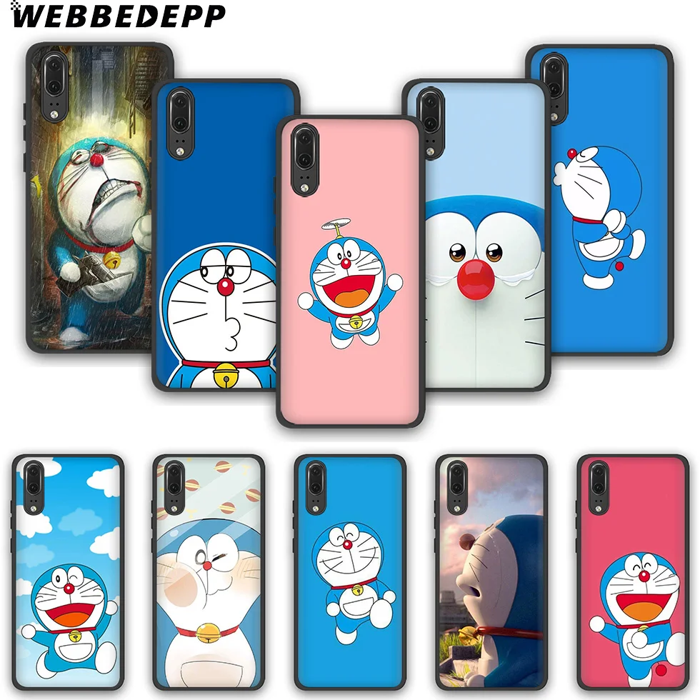 WEBBEDEPP Doraemon ТПУ чехол для телефона Huawei P10 P20 P30 Lite Pro Y6 Y7 prime 2018 Y9 2019 |