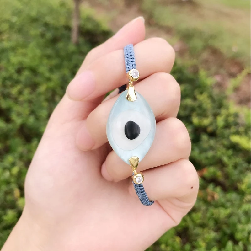 Турецкий Хрустальный Браслет evil Eye Pusera, новинка, модные бусы из стекла и камней, женские браслеты, Bohe Bileklik, веревка, цепочка, ювелирные изделия