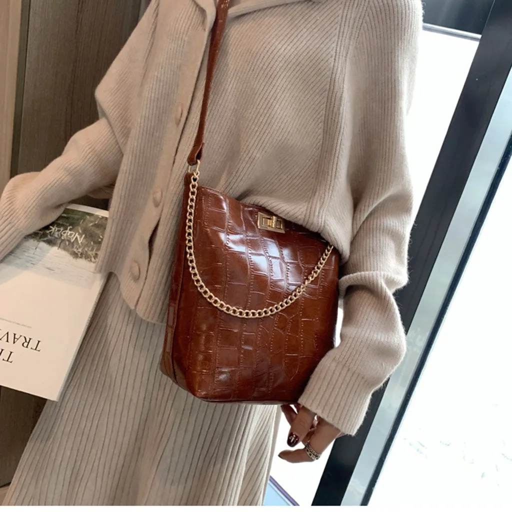 Мини-сумка женская в Корейском стиле с каменным узором сумка на плечо элегантная женская сумка-мешок Exqusite красивая сумка-мессенджер для девушек