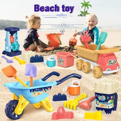 Jouets de plage pour enfants, ensemble de bac à sable en forme d'animal mignon, moule de Dune de sable, chariot de jeu d'eau, jouets de natation pour enfants 