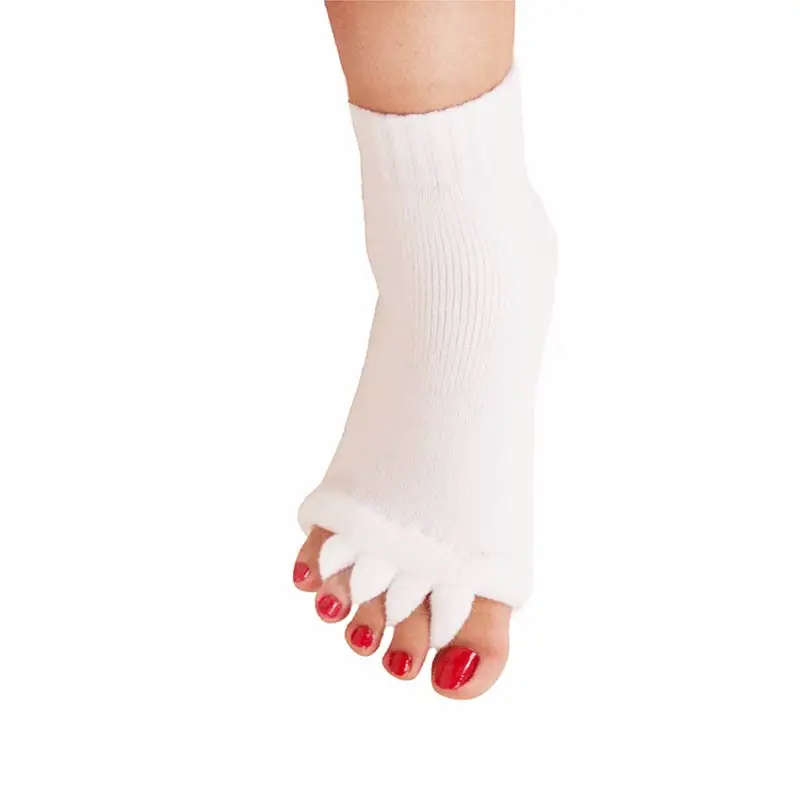 

HOT 1Pair YOGA Five Toe Socks Orthotics Separators For Toes Bunion Corrector Orthopedic Thick Coral fleece Socks
