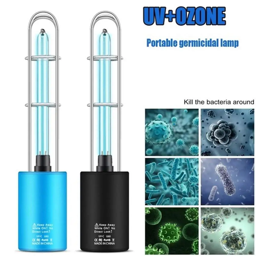 

U60 Germicidal Lamp 5W Rechargeable Ultraviolet UVC sterilizer LED Lights Light Tube Bulb Disinfection Ozone Sterilizer for home