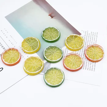 

6 Pieces lemon artificial fruit home decoration accessories christmas wedding crafts diy Photo background candy box scrapbooking