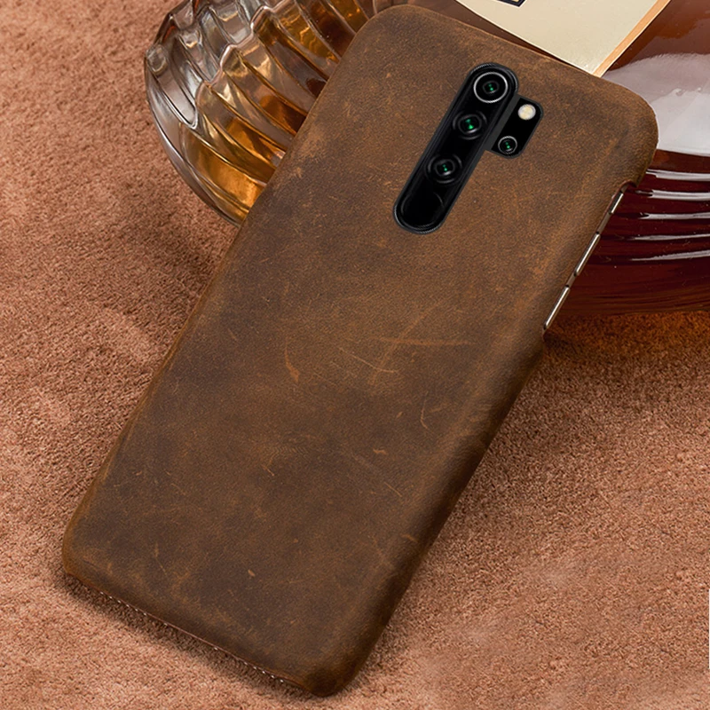 Чехол из натуральной кожи для Xiaomi Redmi Note 8 Pro 8T 9 9S 7 Mi 11 9T 10T 10 F2 | Мобильные телефоны и