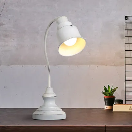 

Nordic Retro American Old Creative Personality Stylish Simple Wrought Iron Bedroom Bedside Study Table Lamp
