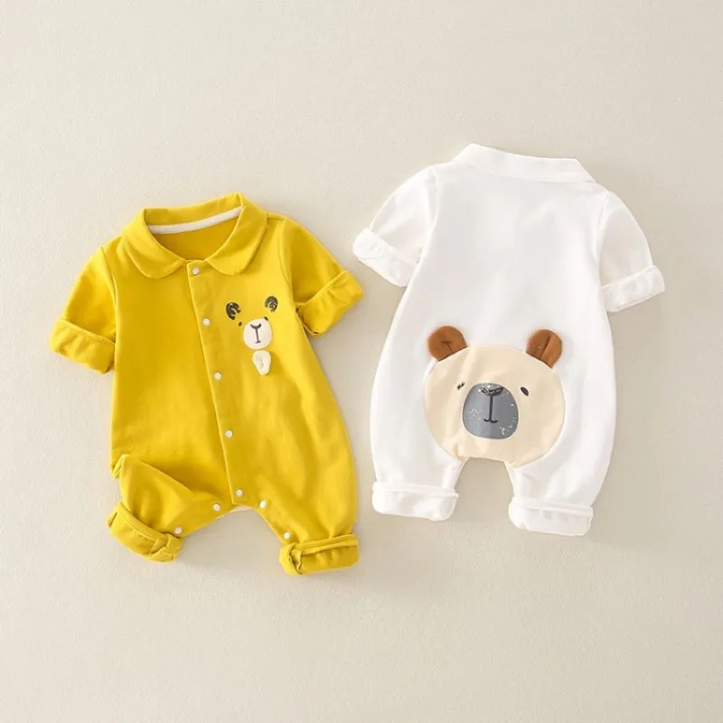 Детско Младенческая Одежда для новорожденных Футболка маленьких мальчиков