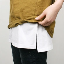 Adjustable Layering Fake Top Lower Sweep Set Skirt Half-length Splitting A Version