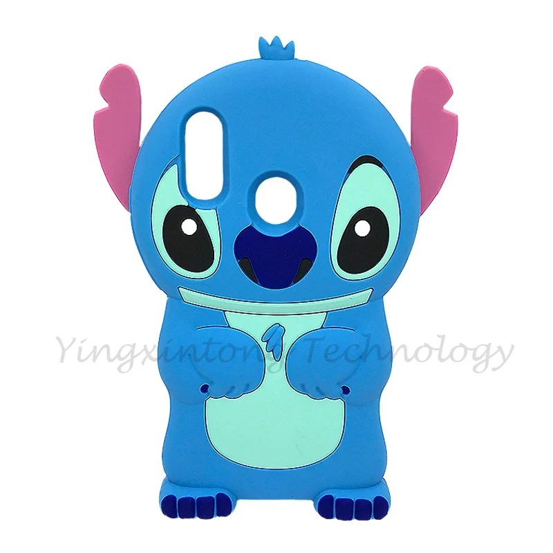 For Huawei Y7 2019 Case Soft Silicone For Huawei Y7 Prime 2019 3D Stitch Cat Cartoon Case Cover For Huawei Y 7 2019 Phone Bags