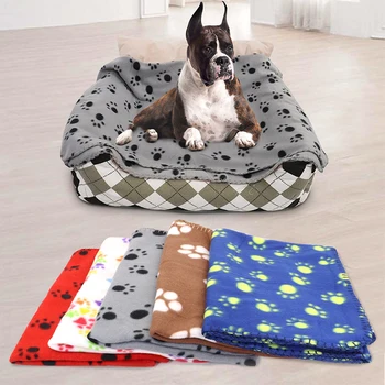 

Pet Supplies Coral Fleece Dog Cat Bed Pet Blanket Soft Plush Puppy Mat Winter Warm for Small Medium Large Dogs Cats Blanket