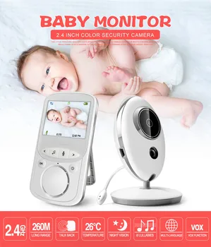 

Wireless LCD Audio Video Baby Monitor Safe Care Nanny Music Temperature Monitoring IR 24h Portable Baby Camera Phone Babysitter