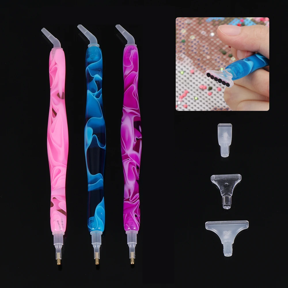 5D Diamond Painting Tools High Quality Handmade Resin Point Drills Pen DIY Craft Cross Stitch Embroidery Tools Accessories