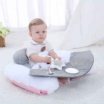 

New Hot Selling Cute White Rabbit Baby Sofa Chair Infant Learning to Sit and Play Plush Seat Infant Safety Seat Baby
