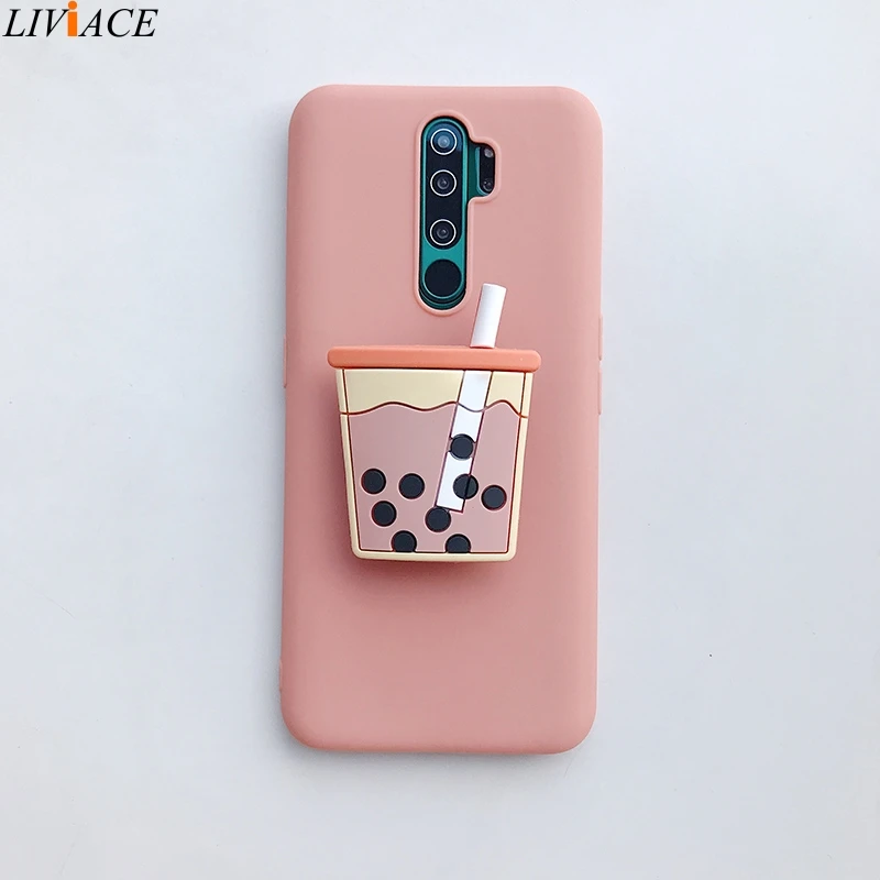 3D Silicone Cartoon Phone Holder Case For Xiaomi Redmi Note 10 Redmi Note 10 Pro Note 10S 9 8T K30 Pro K40 Pro mi poco F3 Cover