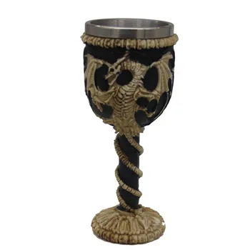 

Creative Ghost Claw Resin Skull Goblet Feilong 3D Stereo Stainless Steel Goblet Gift Goblet Red Wine Goblet