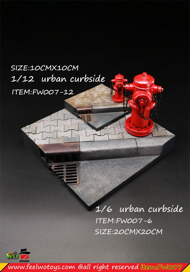FEELWOTOYS 1/6 1/12 FW007 городская уличная сцена для фигурки DIY