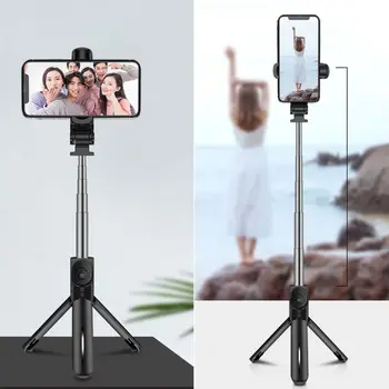 

Universal Portable Aluminum Stand Mount Digital Camera Tripod Rack Removable For Phone With Bluetooth Remote Control Selfie