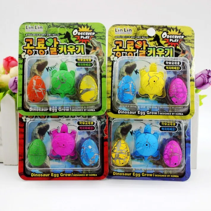 

South Korea-Hatching Little Dinosaur Dinosaur Egg peng zhang dan Easter Eggs Transformation Toy Dinosaur Egg Set Little Turtle