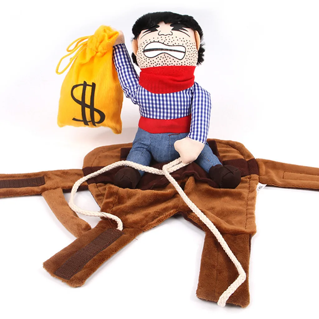 Домашнее животное кошка ковбой, наездник собака костюмы Одежда для собак Косплэй продукт рыцарь Стиль со шляпой Забавный Костюмы для кошек платье, новая одежда