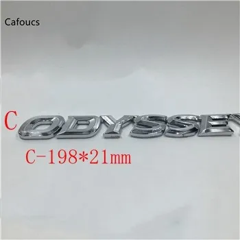 C Size 198X21mm Автомобильные аксессуары для Honda ODYSSEY Эмблема для багажника задние ворота логотип именная пластина наклейка - Название цвета: C Size 198X21mm