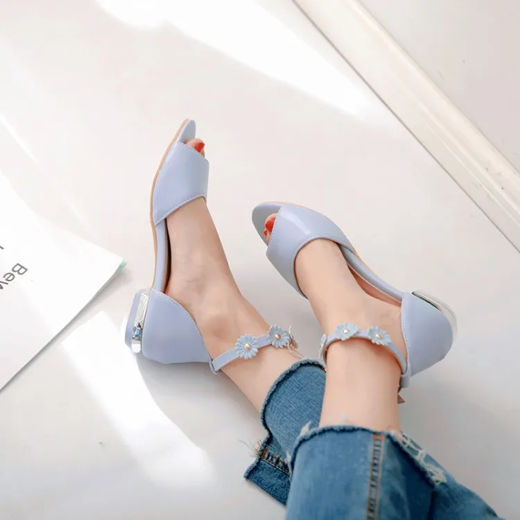 Сандалии женские на высоком каблуке Босоножки с открытым носком туфли лодочки