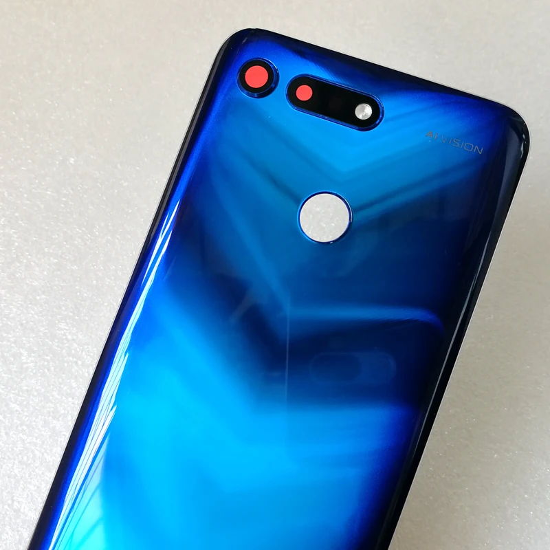 Для huawei Honor View 20 Задняя крышка батареи задняя крышка корпуса дверная камера стеклянная рамка объектива Запасная часть