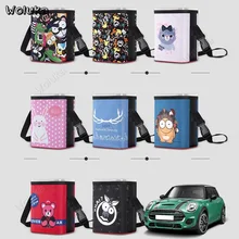 Автомобильная корзина для мусора многофункциональная мультяшная Автомобильная подвесная мусорная корзина Встроенная мусорная сумка kst задняя подвесная сумка CD50 Q01