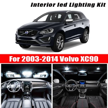 

For 2003-2014 Volvo XC90 White car accessories Canbus Error Free LED Interior Light Reading Light Kit Map Dome License Lamp