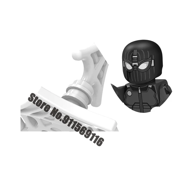 Superhero Spiderman Suit Building Blocks Bricks Mysterio Peter Parker Miles Morales Action Figures Kids Toys Christmas Gifts I-XP201