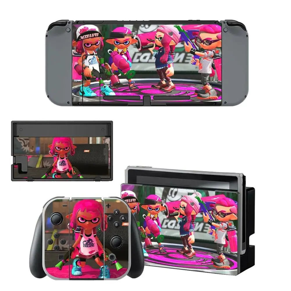 Splatoon 2 наклейки для nintendo switch для nintendo Switch консоли Joy-con наклейки для док-станции контроллера - Цвет: YSNS0450