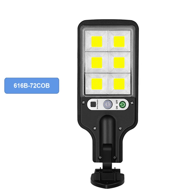 LED Solar Street Lights COB+SMD Outdoor Solar Lamp With 3 Light Mode Waterproof Motion Sensor Security Lighting for Garden Patio 616-B