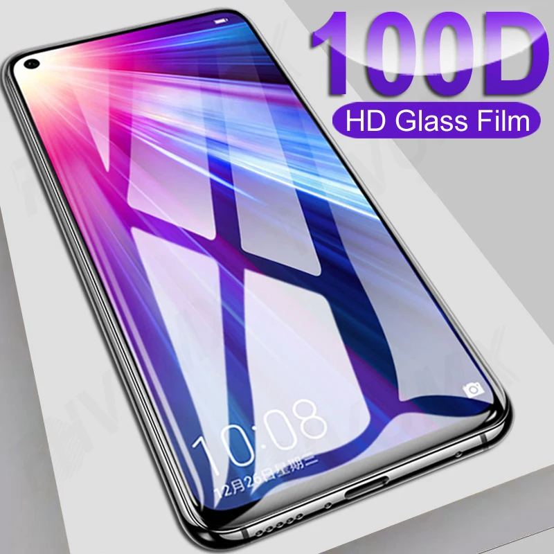 Protector de pantalla de cristal templado para móvil, película protectora 100D para Huawei honor View 20 30 20S 30S, Honor 30 20 10 Lite 10i 20i