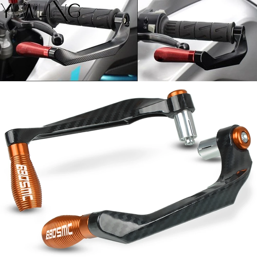 

Motorcycle Accessories Handlebar Grips Guard Brake Clutch Levers Guard Protector For 690 SMC 2012 2013 2014 2015 2016 2017