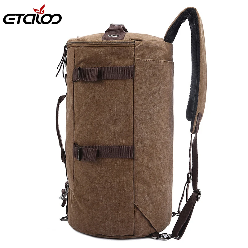  Large Capacity Man Travel Bag Mountaineering Backpack Men Bags Canvas Bucket Shoulder Backpack 012 - 32314633961